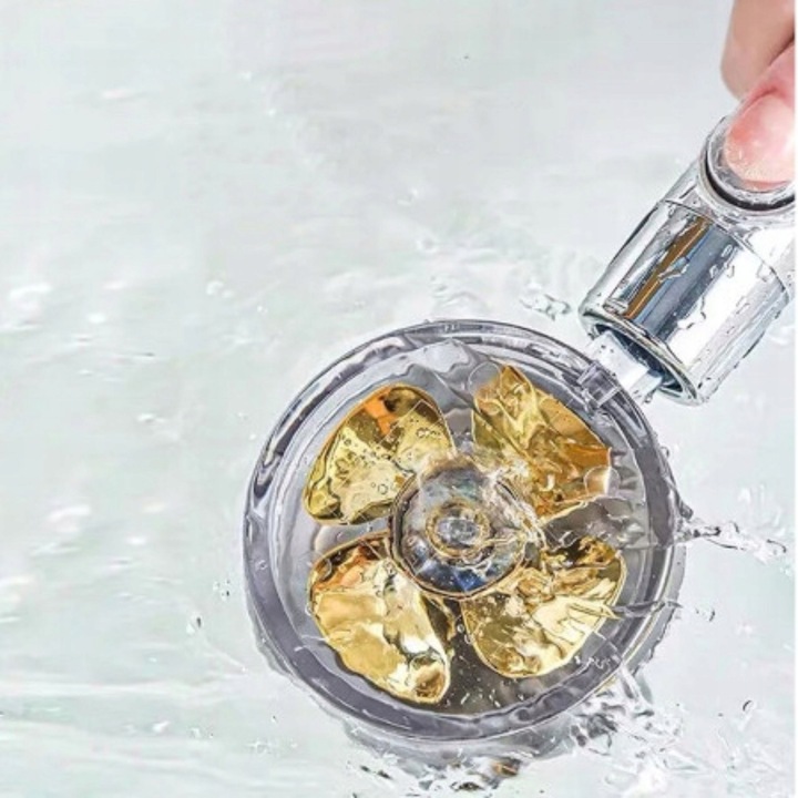 TURBO SŁUCHAWKA PRYSZNICOWA WENTYLATOR+WĄŻ+4xFILTR OSZCZĘDNA NAPOWIETRZAJĄC