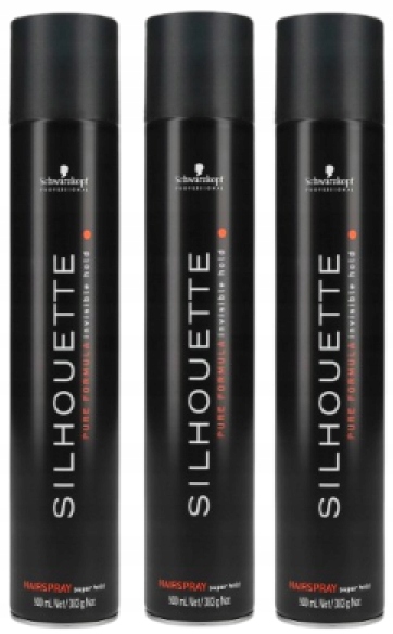Schwarzkopf Silhouette Super Hold Bardzo mocny lakier do włosów 750ml