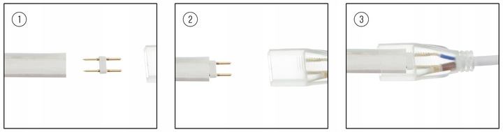 Taśma LED NEON WODOODPORNY WĄŻ 10W RGB 230V zewnętrzna linia 1M ściemnialna