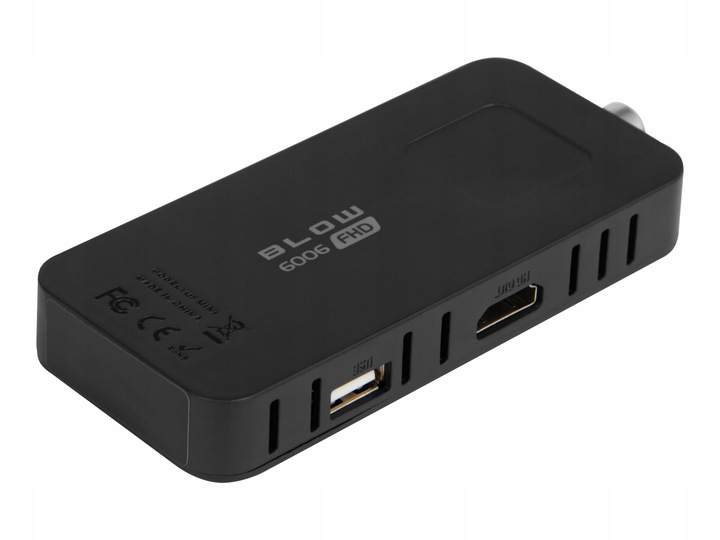 DEKODER TUNER TV DVB-T2 HEVC H.265 FULL HD MINI STICK PILOT ZESTAW