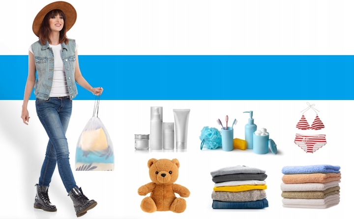 POKROWIEC ETUI WOREK NA BUTY BIELIZNĘ ORGANIZER DO WALIZKI 30X40 CM 10