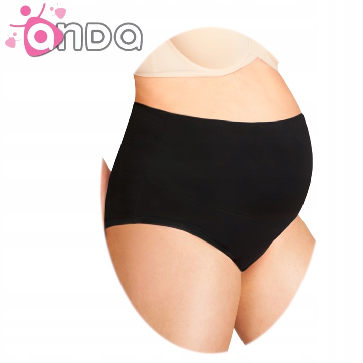 Majtki ciążowe profilowany wysoki panel XXL