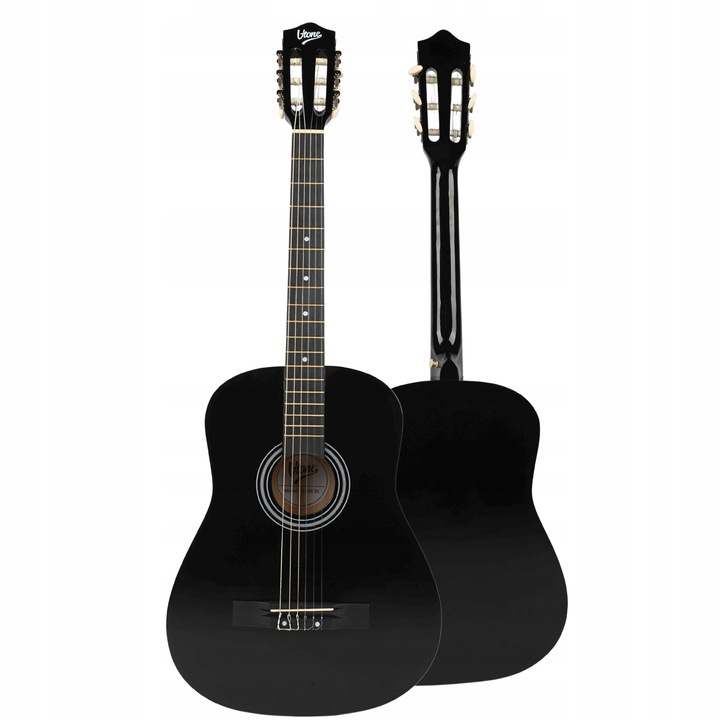 GITARA KLASYCZNA 4/4 DO NAUKI DLA POCZĄTKUJĄCYCH STROIK + KOSTKI + AKORDY