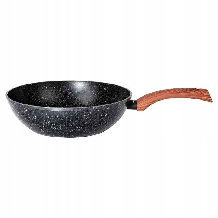 Wok GRANITOWY patelnia głęboka do smażenia duszenia dań azjatyckich 28 cm