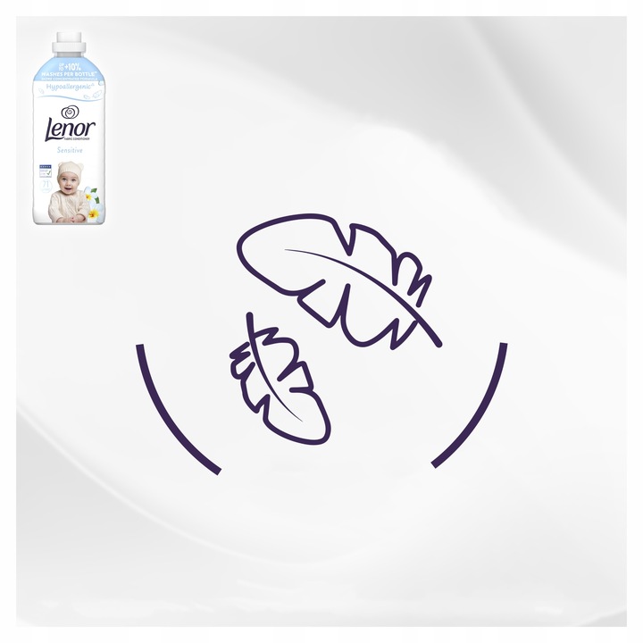 Lenor Sensitive Płyn do płukania tkanin, 6x1,492L