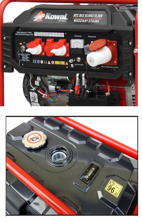 PROFESJONALNY AGREGAT PRĄDOTWÓRCZY 10,3kW EL-START AVR+ MIEDŹ STOJAN