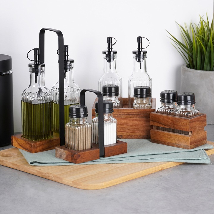 Przyprawnik SOLNICZKA PIEPRZNICZKA zestaw pojemniki do soli pieprzu