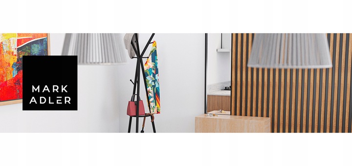 Wieszak stojak na ubrania MARK ADLER stojący stalowy 9 haczyków czarny