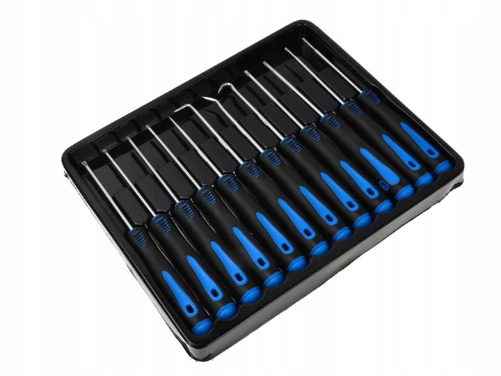 ZESTAW HAKÓW HACZYKÓW PRECYZYJNYCH WKRĘTAKI 12 EL