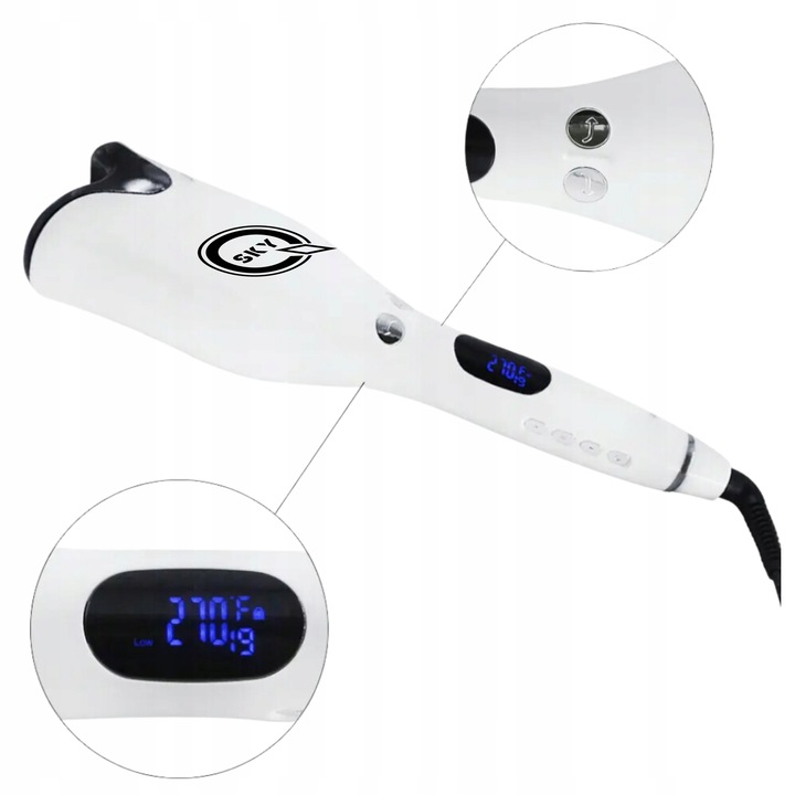 LOKÓWKA DO WŁOSÓW AUTOMATYCZNA OBROTOWA SPIN CURL CERAMICZNA DUŻE LOKI