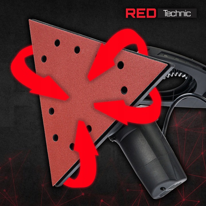 Szlifierka Do Gładzi GIPSU Tynku Żyrafa LED z Wysięgnikiem Bezpyłowa 2