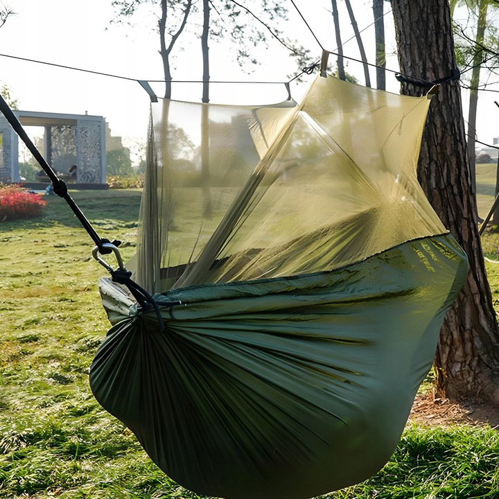 HAMAK DWUOSOBOWY TURYSTYCZNY Z MOSKITIERA BIWAK