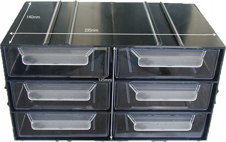 Szafka modułowa, 6 szufladek, PX6