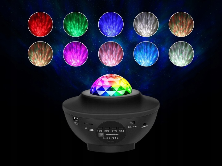 LAMPKA NOCNA KOSMOS PROJEKTOR GWIAZD RZUTNIK GWIAZD NIEBA DLA DZIECI PILOT