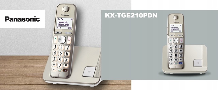 Panasonic KX-TGE210PDN Telefon bezprzewodowy DECT