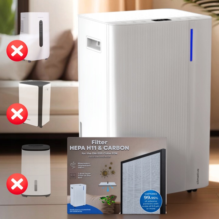 Kaseta filtracyjna filtr HEPA H11 do osuszacza powietrza DH-20S Cube