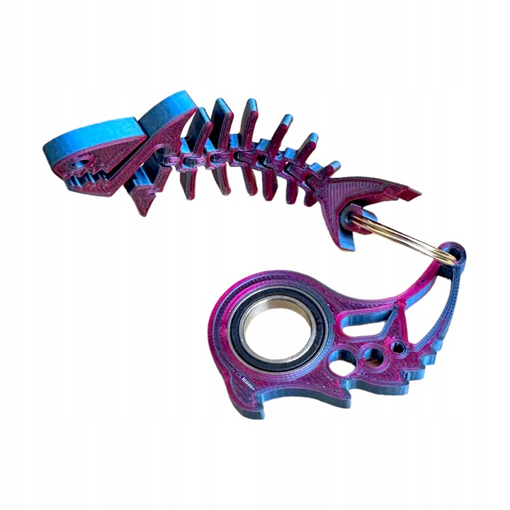 KEYSPINNER Keyrambit Rekin ZESTAW Brelok BRELOCZEK do kluczy Midnight