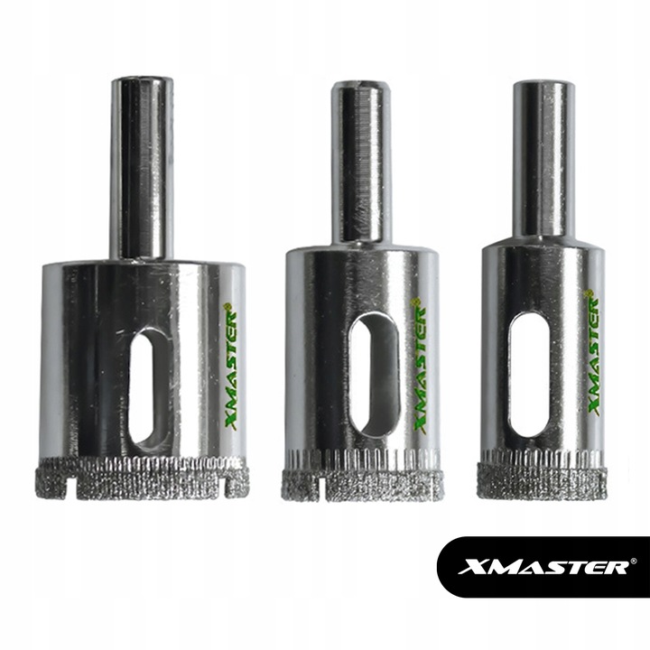 OTWORNICA DIAMENTOWA KORONKA DO PŁYTEK GLAZURY GRESU ZESTAW ⌀ 6-68mm