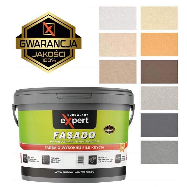 FARBA ELEWACYJNA FASADOWA zewnętrzna do malowania FASAD ELEWACJI FASADO 9L