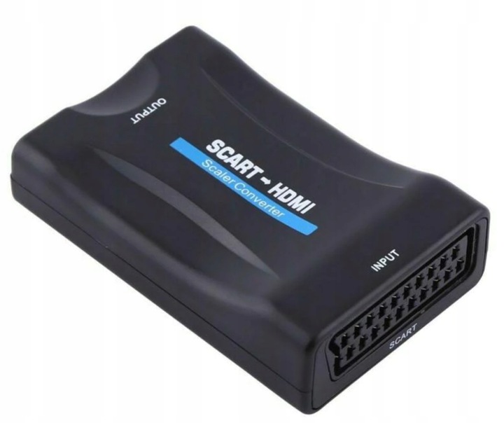 ADAPTER KONWERTER SCART DO NA HDMI AV EURO SCART-HDMI FULL HD