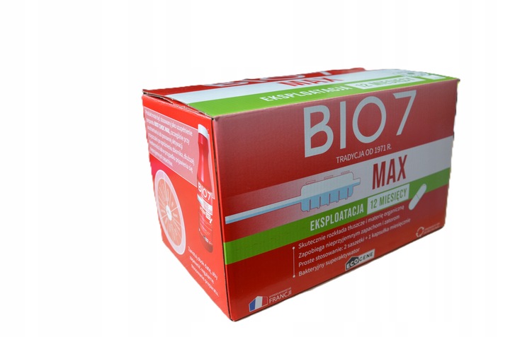 BIO 7 MAX 2KG Bakterie SZAMBA OCZYSZCZALNI bio 7 + kapsułki