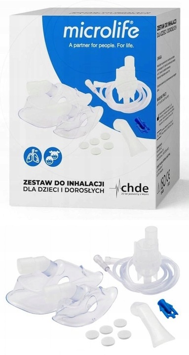 ZESTAW DO INHALATORA NEBULIZATORA MICROLIFE NEB200