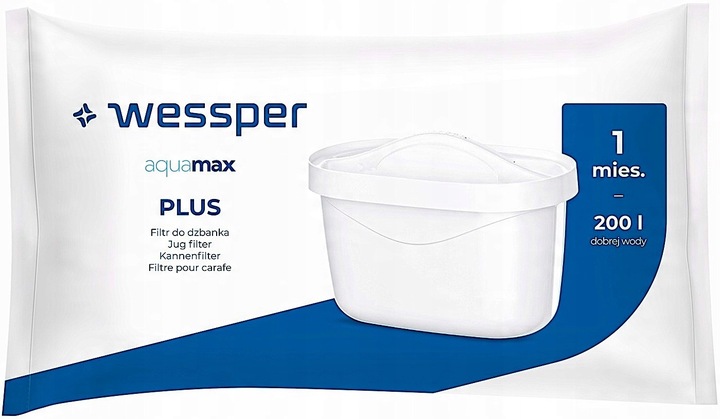 10x FILTR WESSPER AQUAMAX PLUS AQUA MAX Plus do WODY do DZBANKA BRITA
