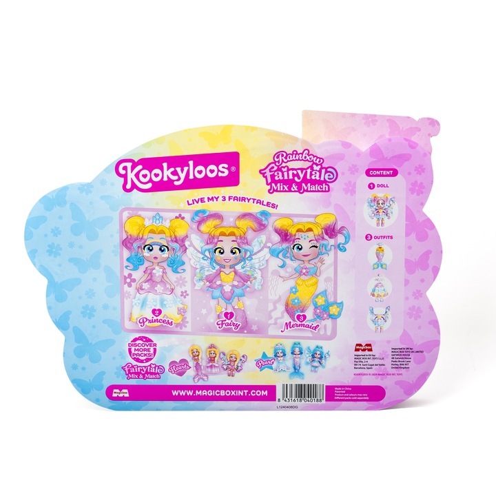 MagicBox - KOOKYLOOS PRINCESS - Fairytale Mix Match - Rainbow