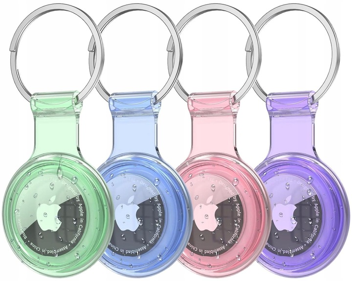 4x ETUI CASE NA LOKALIZATOR APPLE AIRTAG BRELOK + 4x FOLIA HYDROŻELOWA