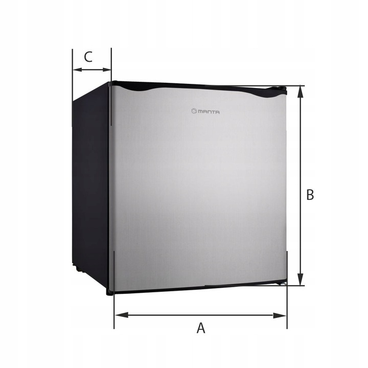 MINI LODÓWKA MAŁA PODBLATOWA zamrażarka CHŁODZIARKA SREBRNA hotelowa
