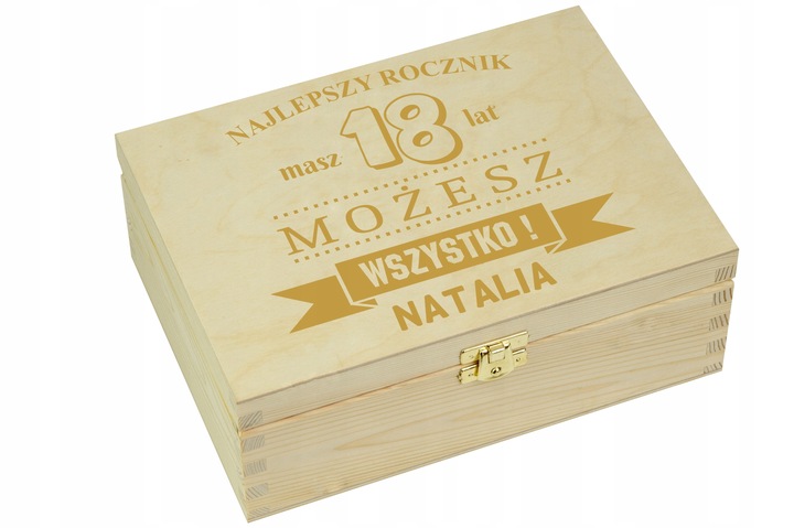 PUDEŁKO NIEZBĘDNIK PREZENT NA 18 30 40 50 URODZINY