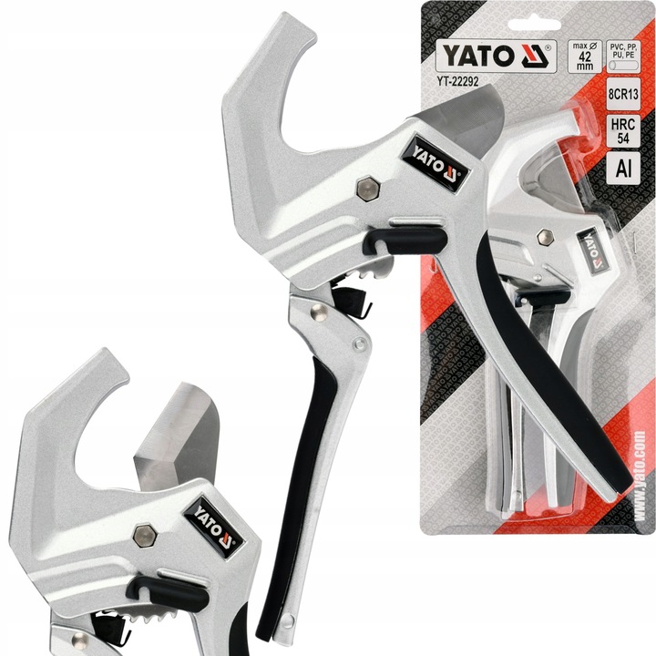 YATO OBCINAK NOŻYCE ALUMINIOWE DO RUR PCV PP, PE, PU, PESZLI 42MM YT-22292
