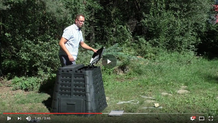 KOMPOSTOWNIK ECOSMART 480L CZARNY poprawiony model