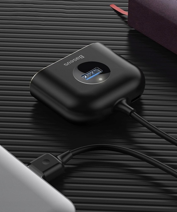 BASEUS 4W1 USB HUB ADAPTER PRZEJŚCIÓWKA KABEL 1M DO LAPTOPA PC