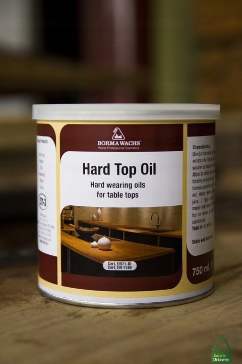 Olej do blatów kuchennych drewnianych Matowy Borma Wachs 0,75L