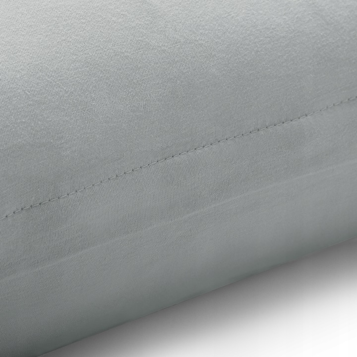 RESTILO Poszewki 2szt jersey 100% bawełna czesana na poduszkę 40x80 szary