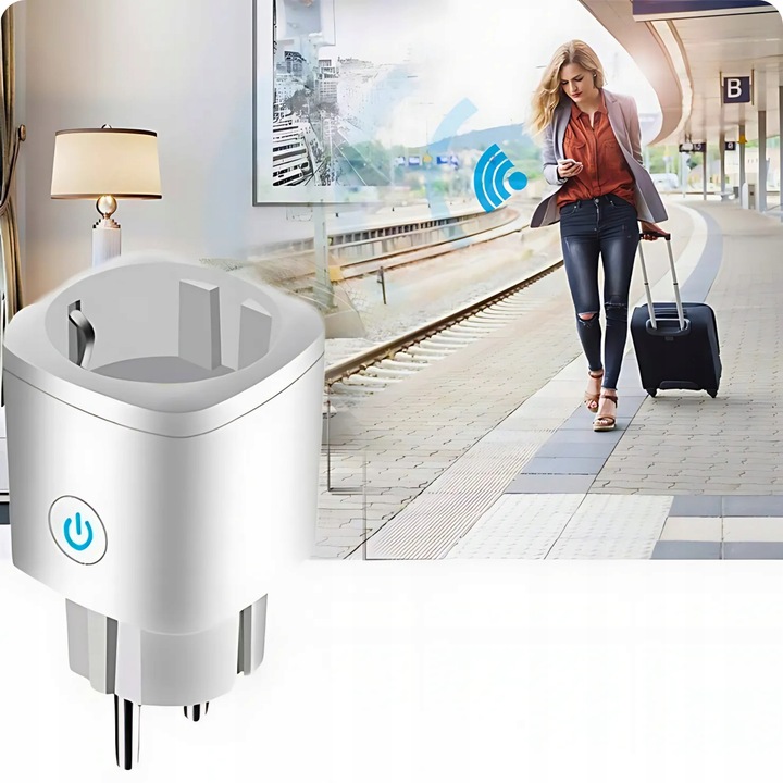 INTELIGENTNE GNIAZDKO WiFi SMART TUYA WATOMIERZ PROGRAMATOR TIMER