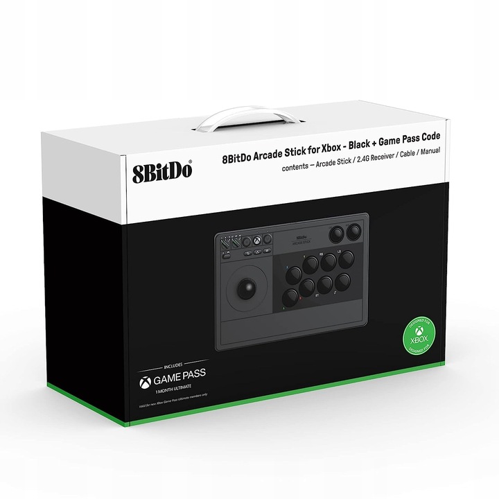 Joystick 8BitDo Arcade Stick Black Xbox One X|S PC 2.4G BT USB Czarny