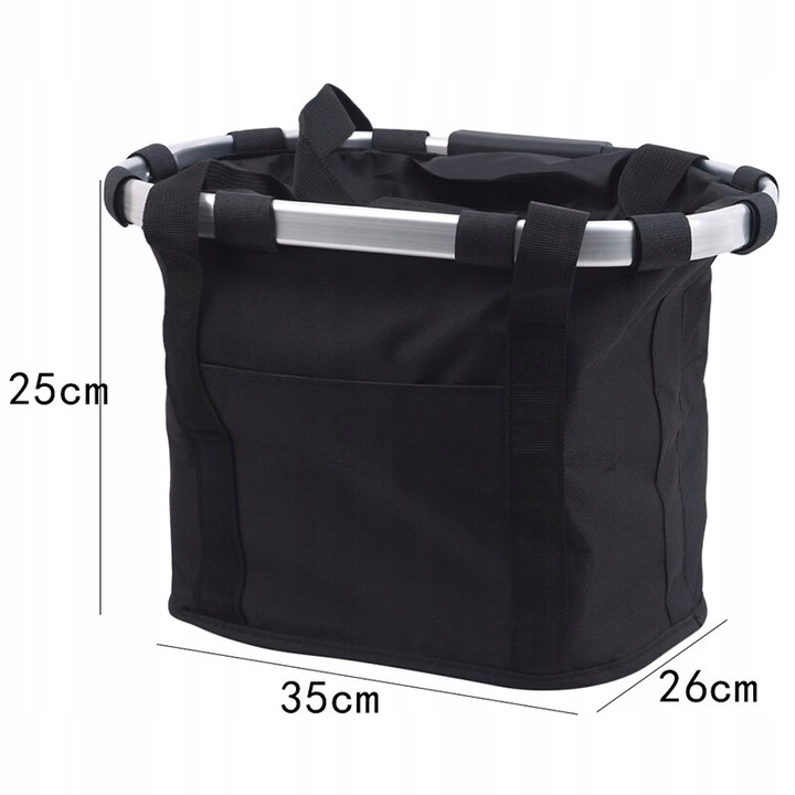 KOSZYK NA KIEROWNICĘ DO ROWERU ROWEROWY NIEPRZEMAKALNY TORBA 11L ZESTAW