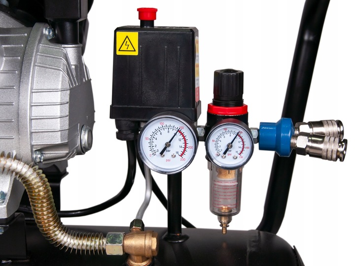 Kompresor Sprężarka olejowa 50L dwutłokowa 2,2kW 230V 10bar Airbox