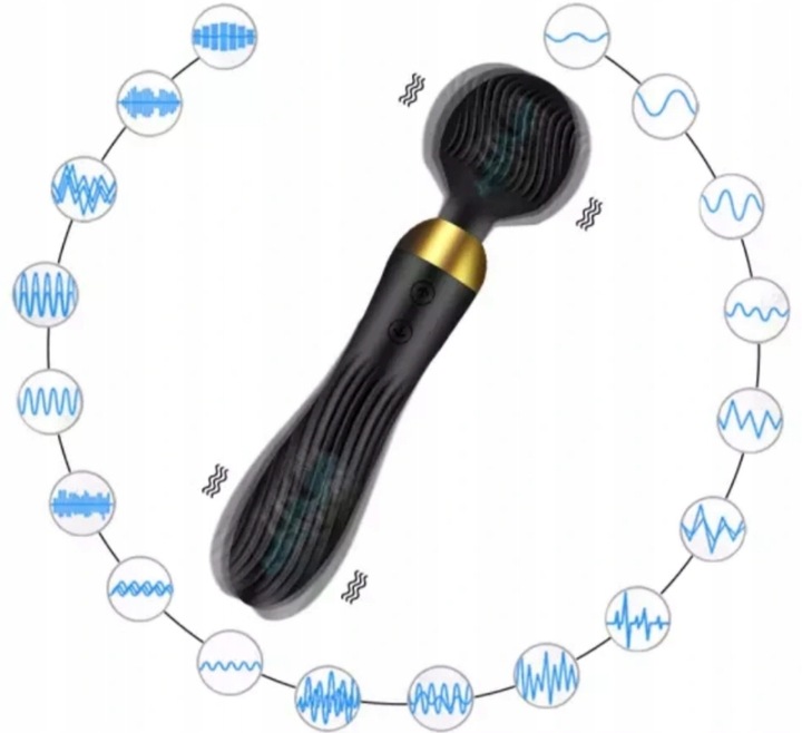 Wibrator Damski Ekskluzywny Masażer Łechtaczki 2w1 Sex Dildo Dwustronny