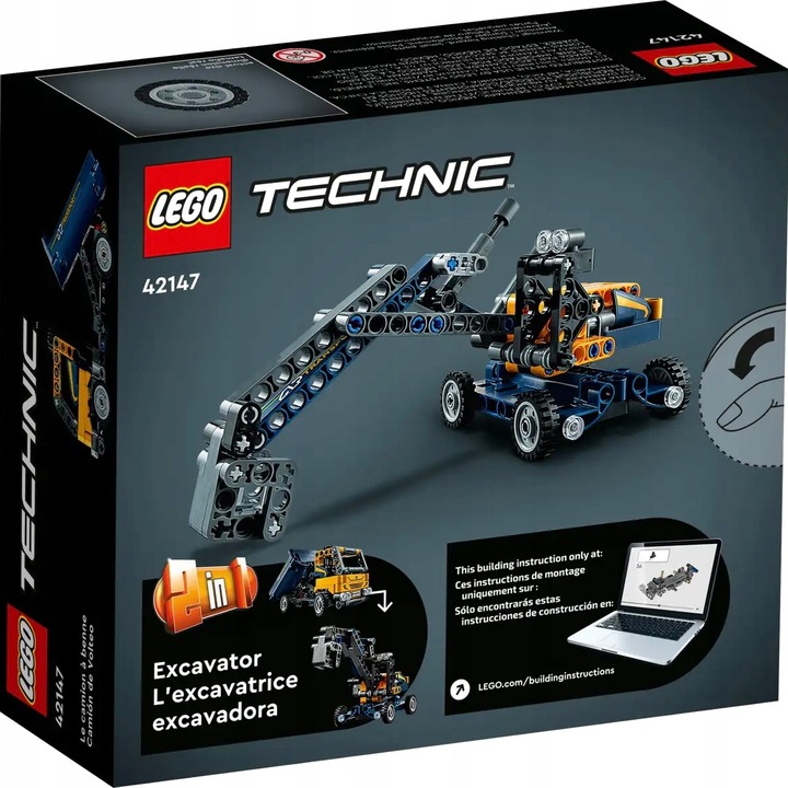 LEGO Technic wywrotka ciężarówka 2w1 klocki 42147