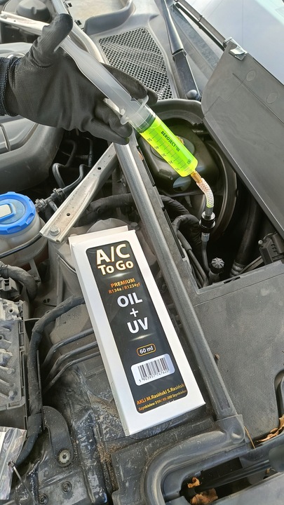 Olej do klimatyzacji samochodowej na czynnik R134a oraz R1234yf 60ml