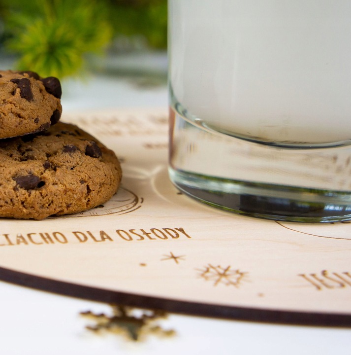 Drewniany Talerzyk TACKA Świętego Mikołaja Rudolfa