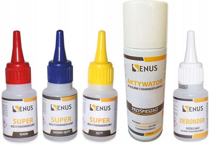 Klej cyjanoakrylowy CA aktywator debonder Senus