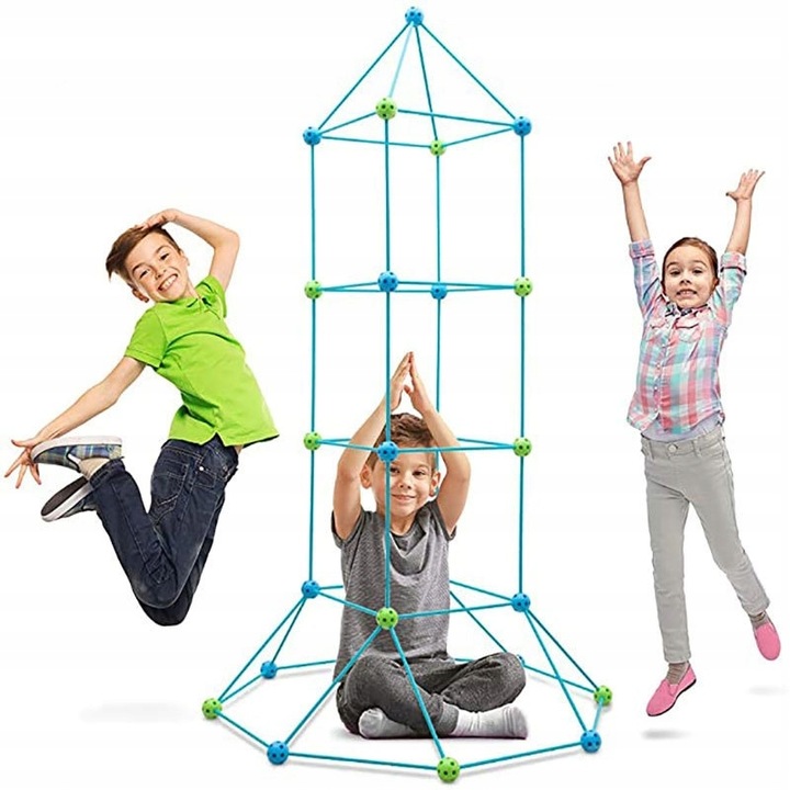 ZESTAW DO BUDOWANIA BAZY SŁOMKI NAMIOT XXL 179el