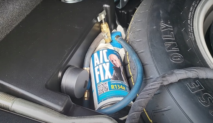 AC FIX Gaz do klimatyzacji R134A DUŻA PUSZKA +40% 626g + Manometr