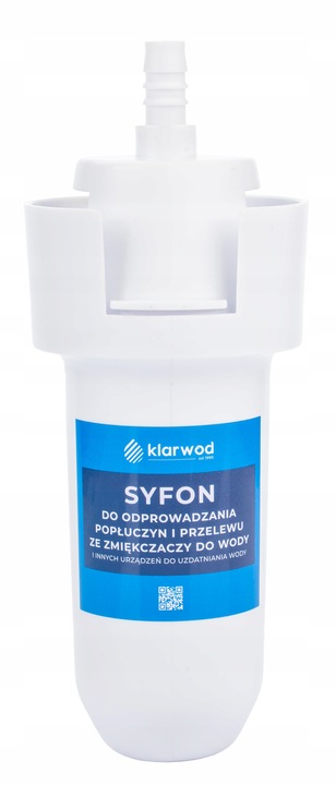 SYFON DO ODPROWADZANIA POPŁUCZYN I PRZELEWU ZE ZMIĘKCZACZY DO WODY 40 mm