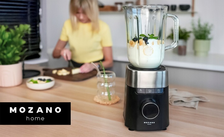 BLENDER KIELICHOWY SZKLANY MŁYNEK 2 BIDONY MOCNY 2700W TURBO 2,2L