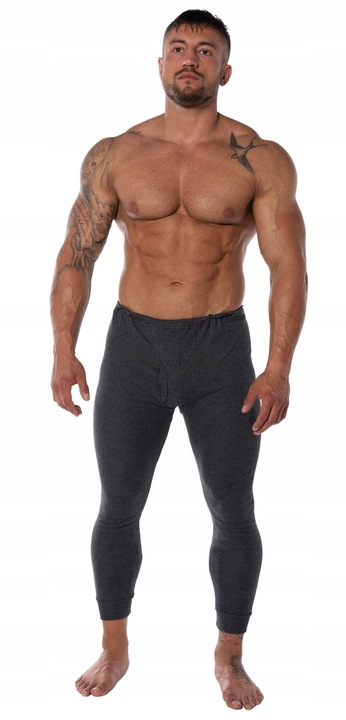 POLSKIE KALESONY MĘSKIE CIEPŁE BAWEŁNIANE Termo Ocieplane Getry XXXL